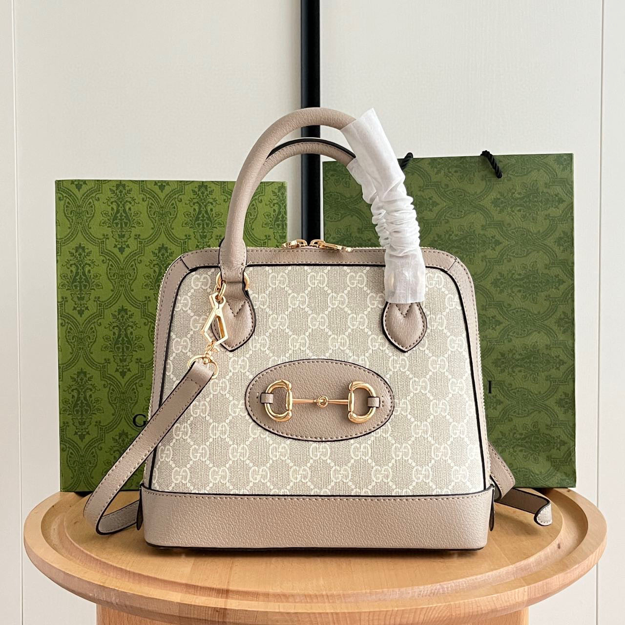 G-Horsebit 1955 mini shell bag