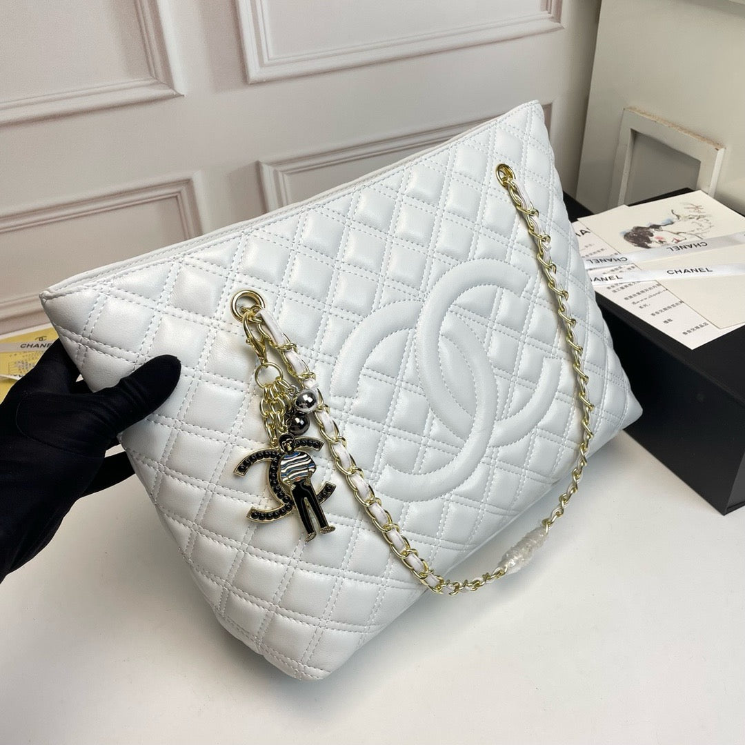 CE-Pendant zipper shopping bag