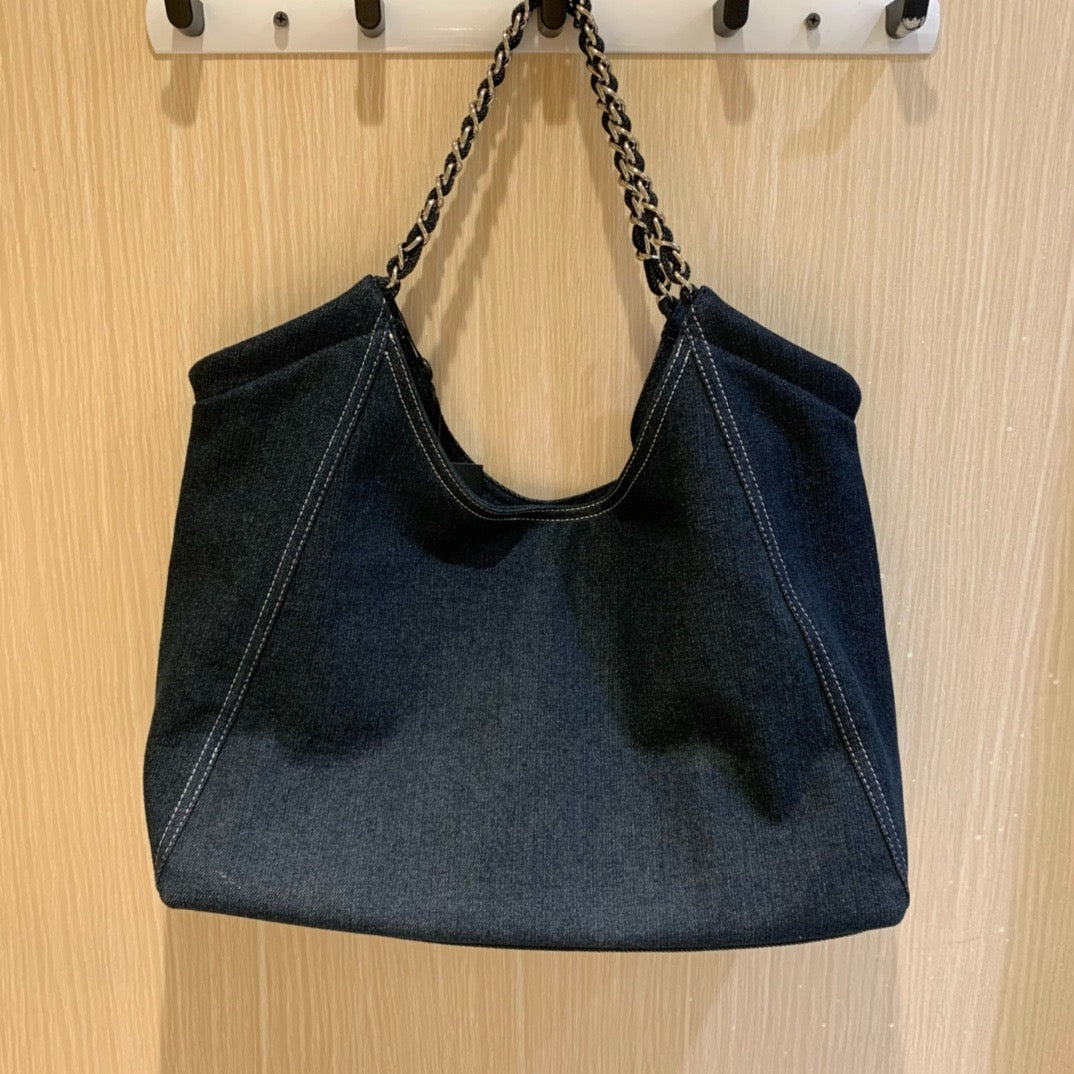 CE-Denim armpit tote bag