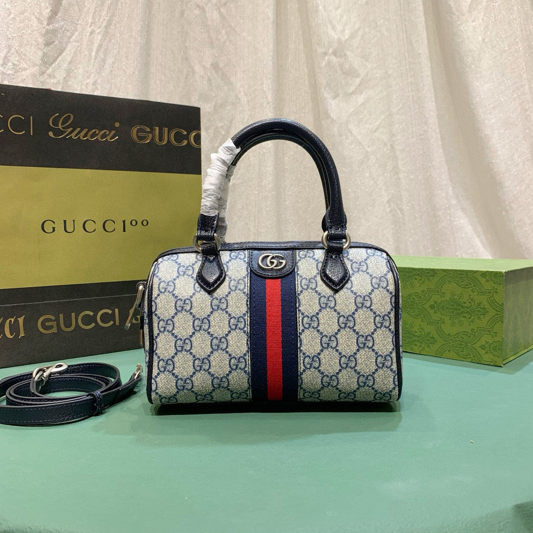 G-OPHIDIA GG MINI TOP HANDLE BAG