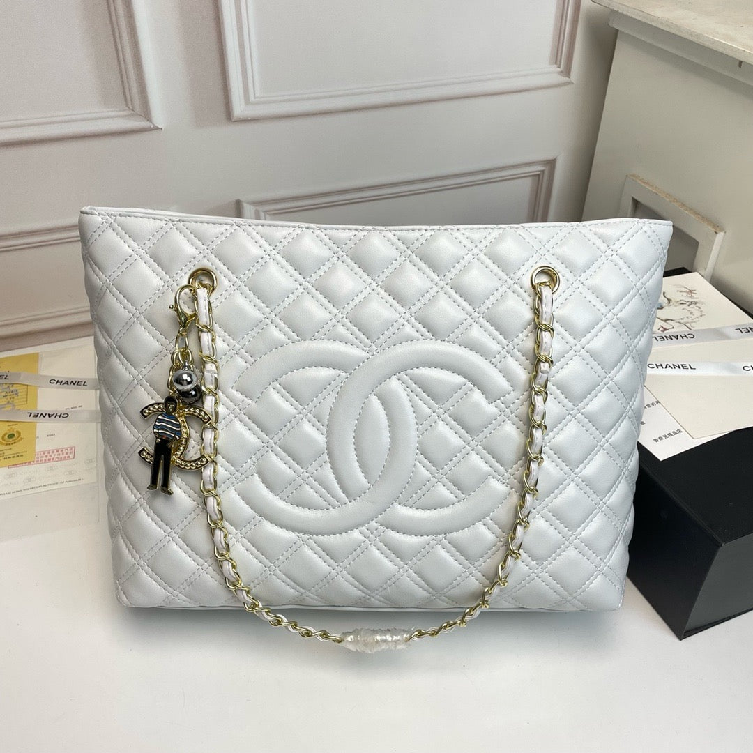 CE-Pendant zipper shopping bag