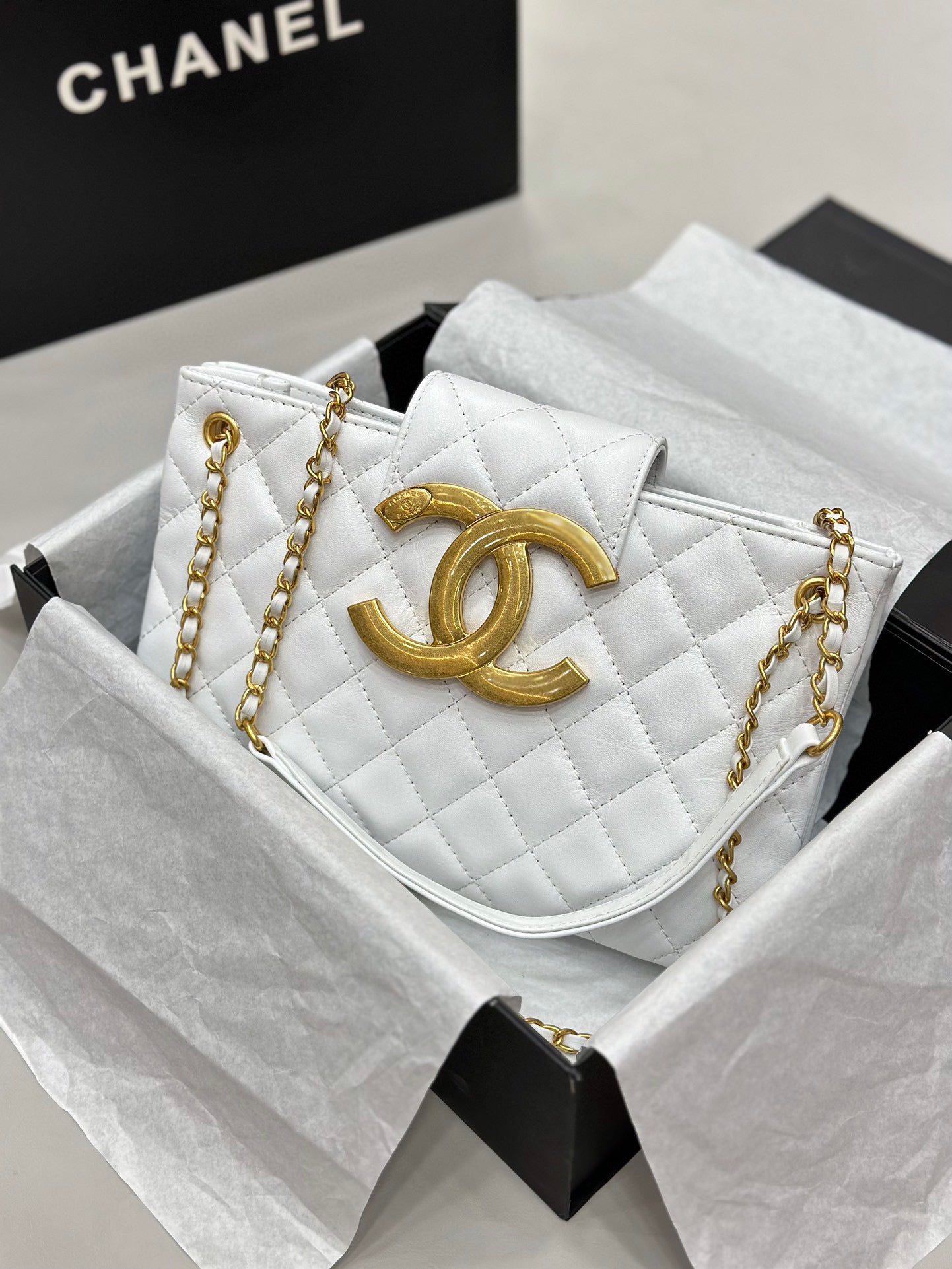 CE-Double C retro tote armpit bag