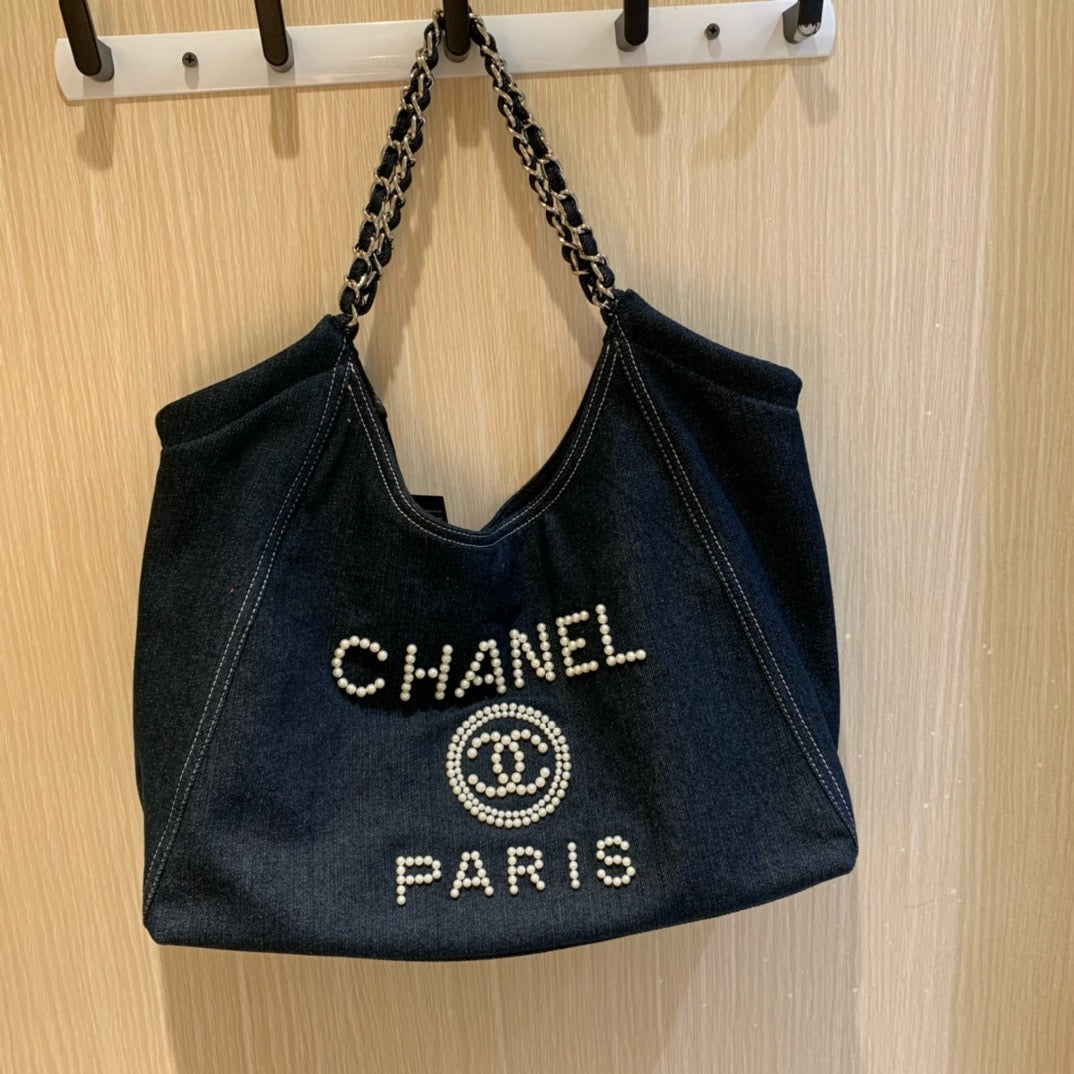 CE-Denim armpit tote bag