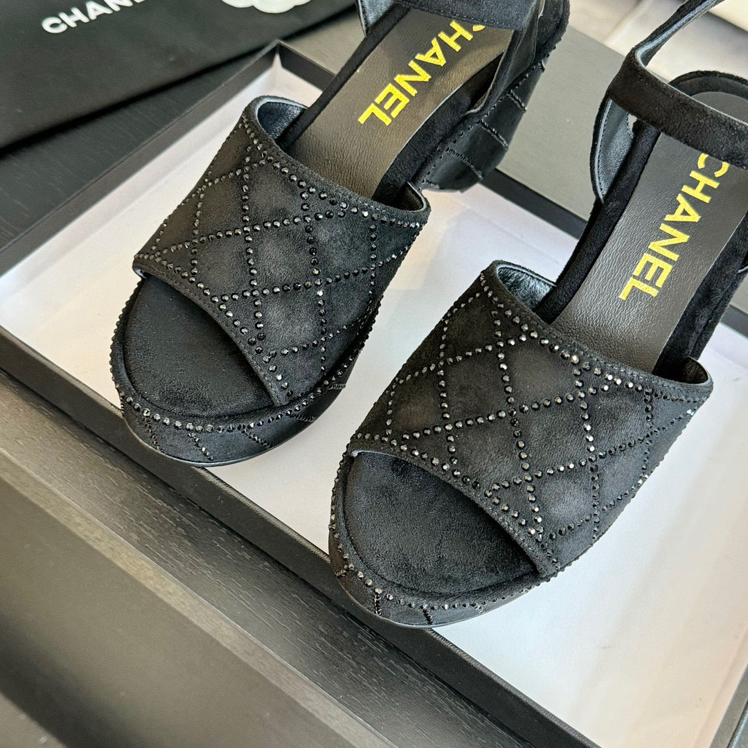 CE-Platform wedge sandals