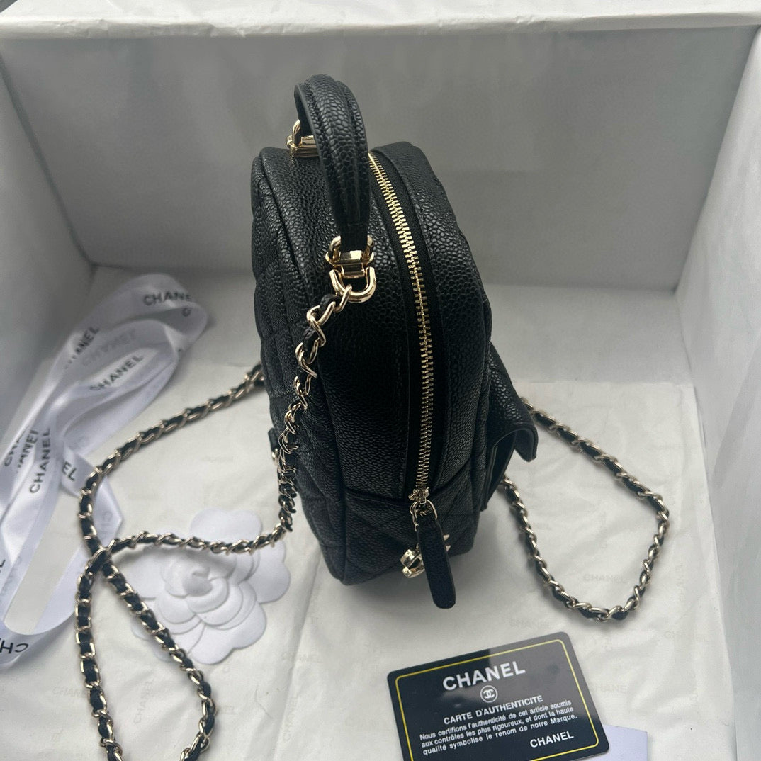 CE-Lychee leather mini backpack
