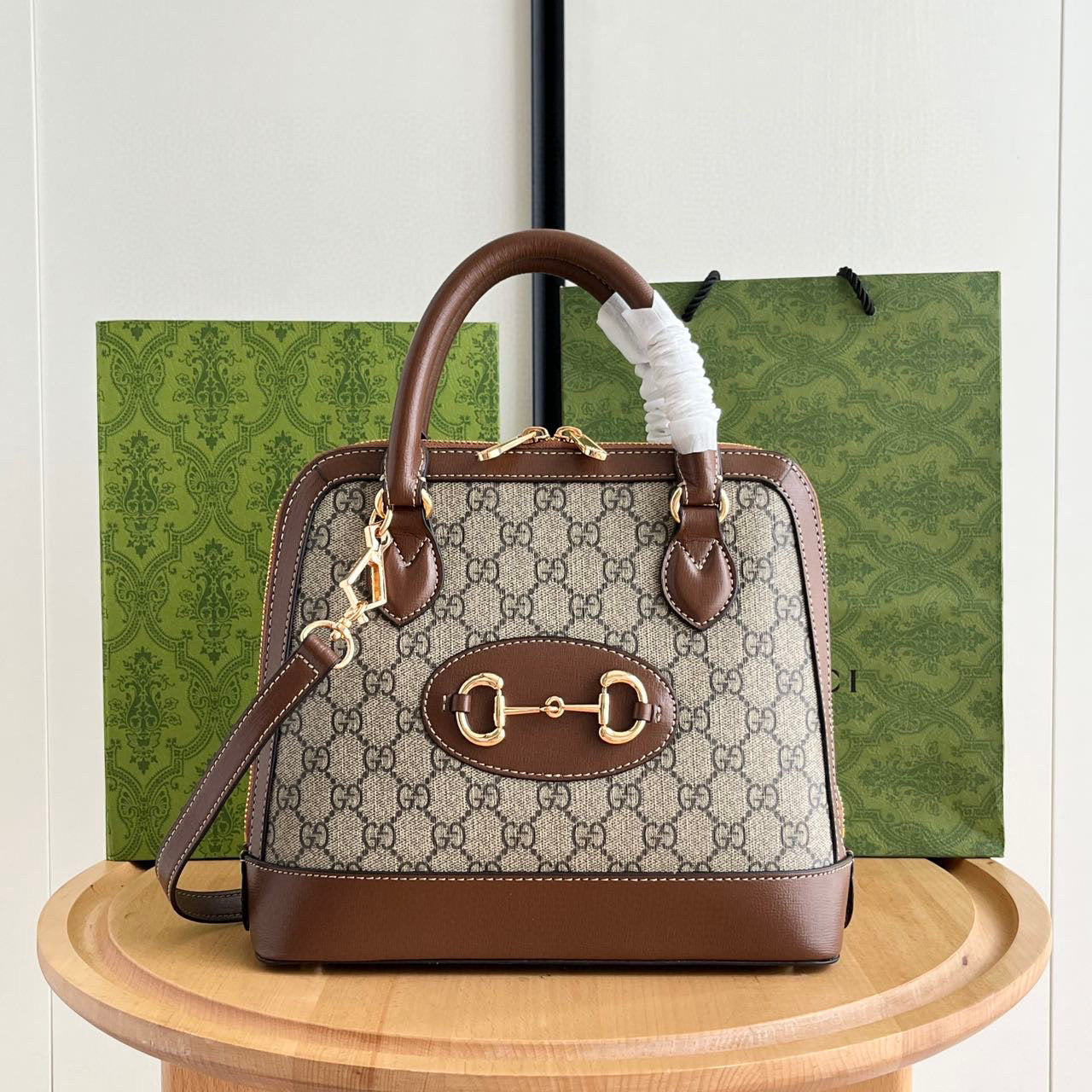 G-Horsebit 1955 mini shell bag