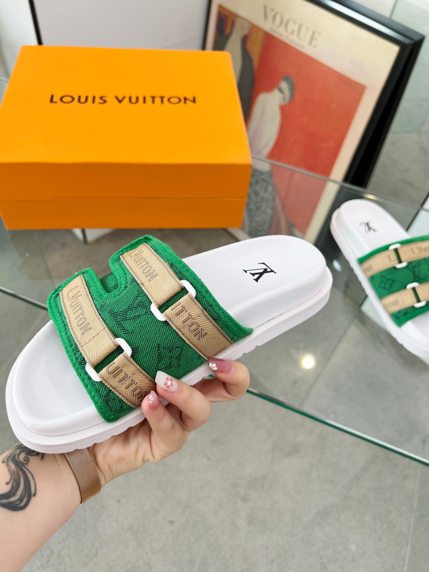 L-Lujia high-end men's summer slippers