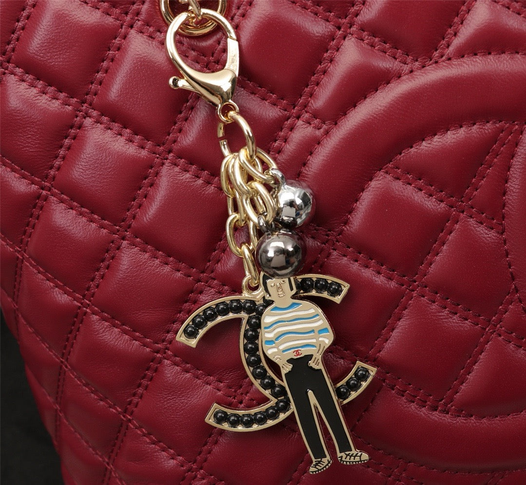 CE-Pendant zipper shopping bag