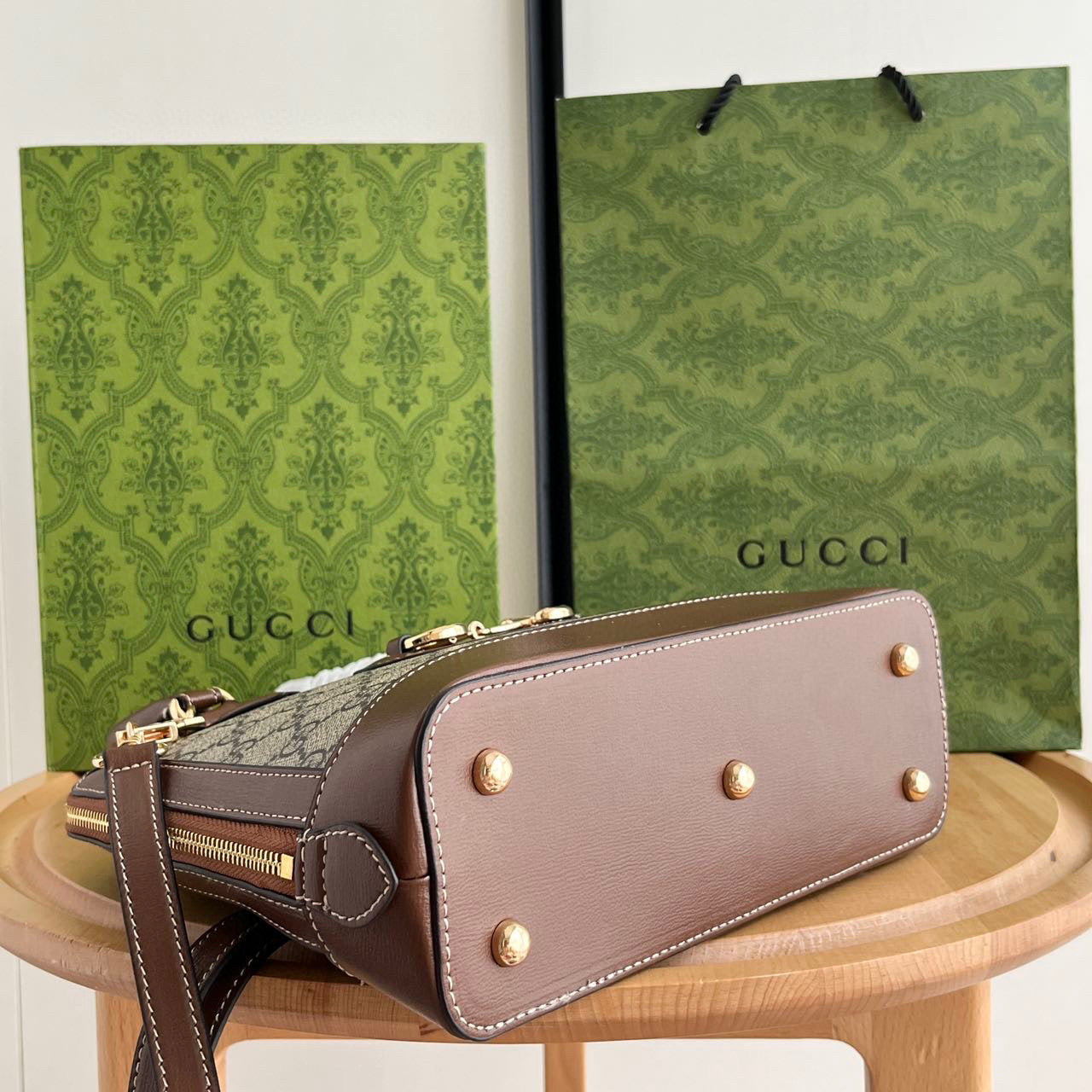 G-Horsebit 1955 mini shell bag