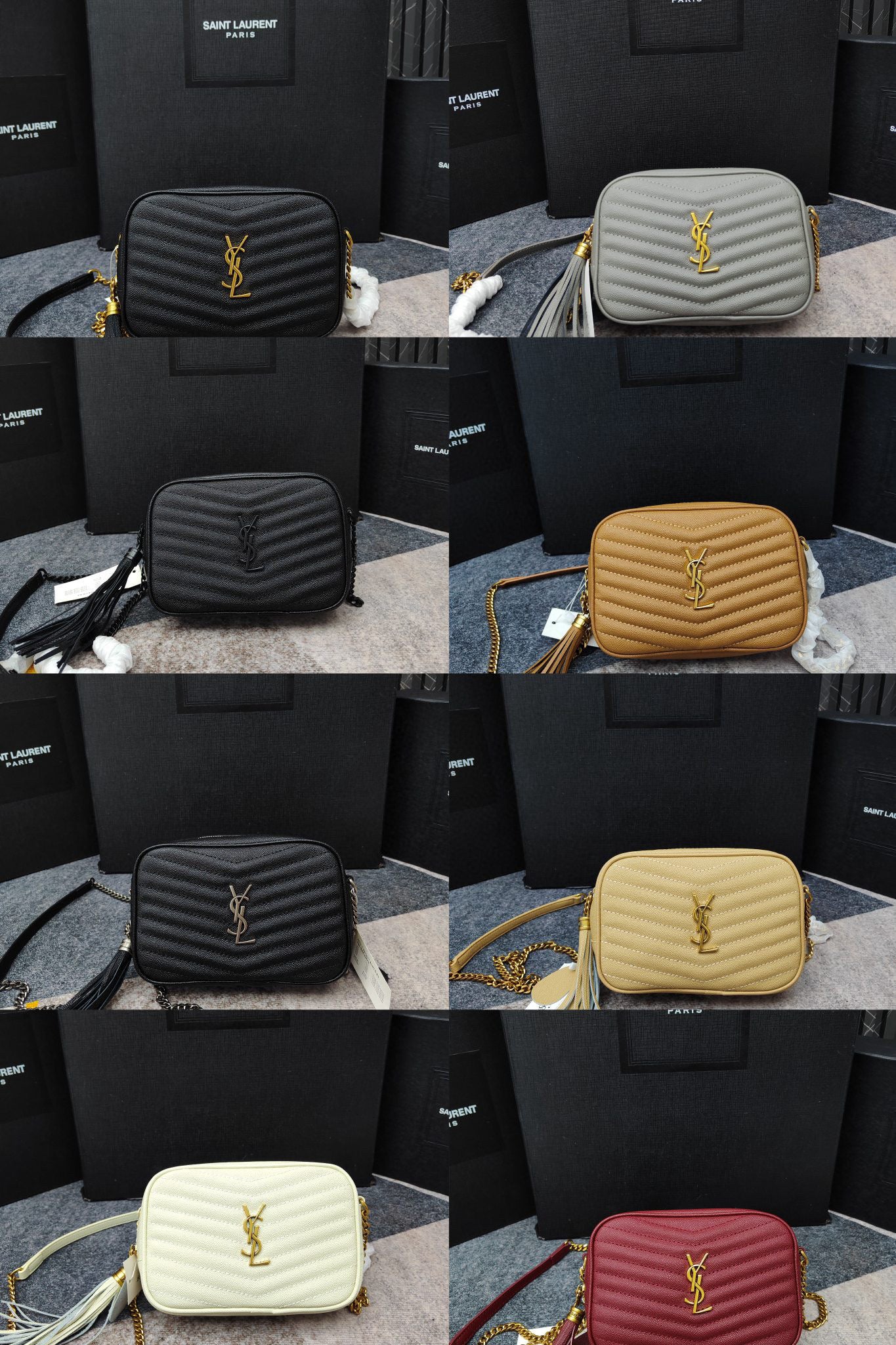 Y-Cowhide caviar camera bag