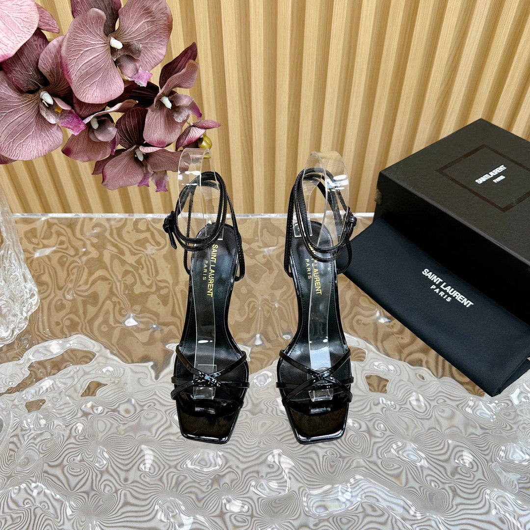 Y-Chain high-heeled sandals