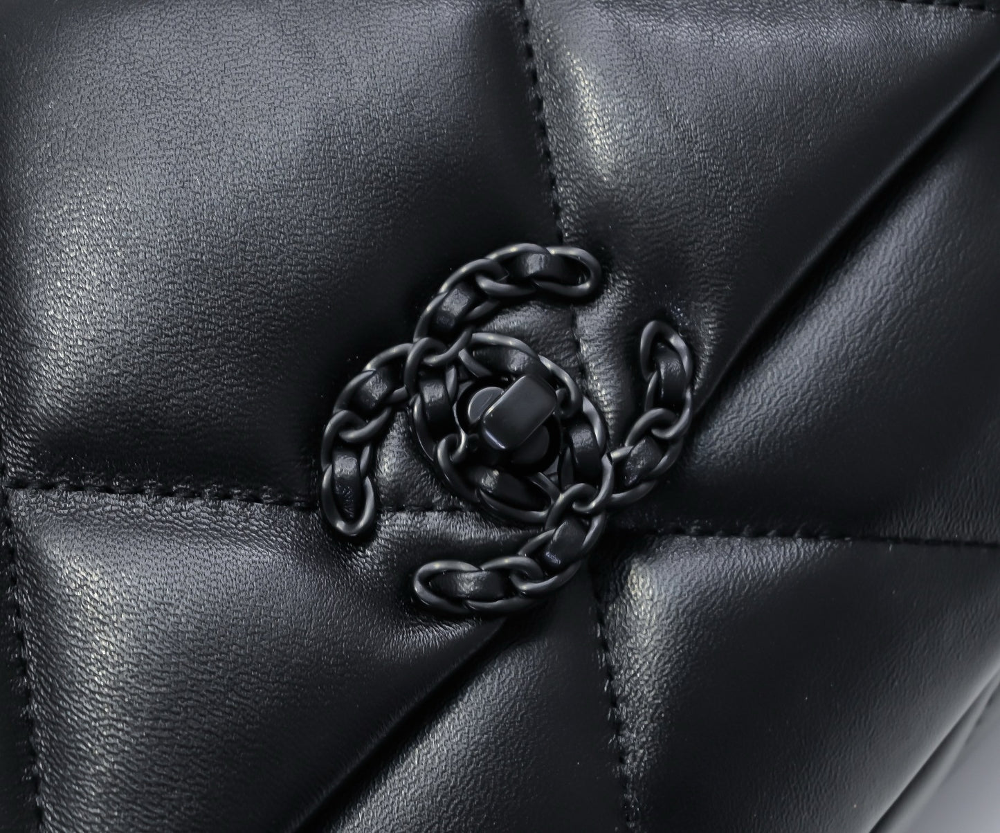 CE-Black sheepskin Handbag