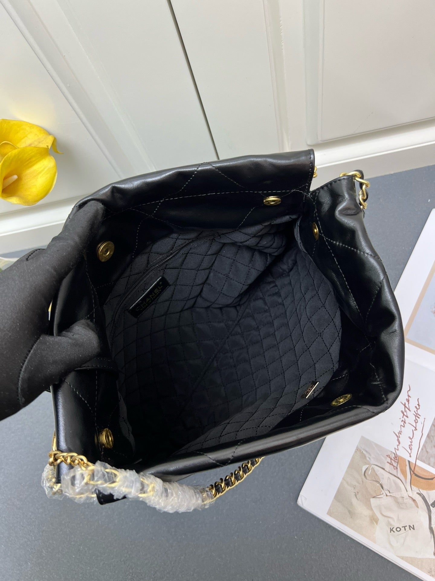 CE-shopping bag black♥