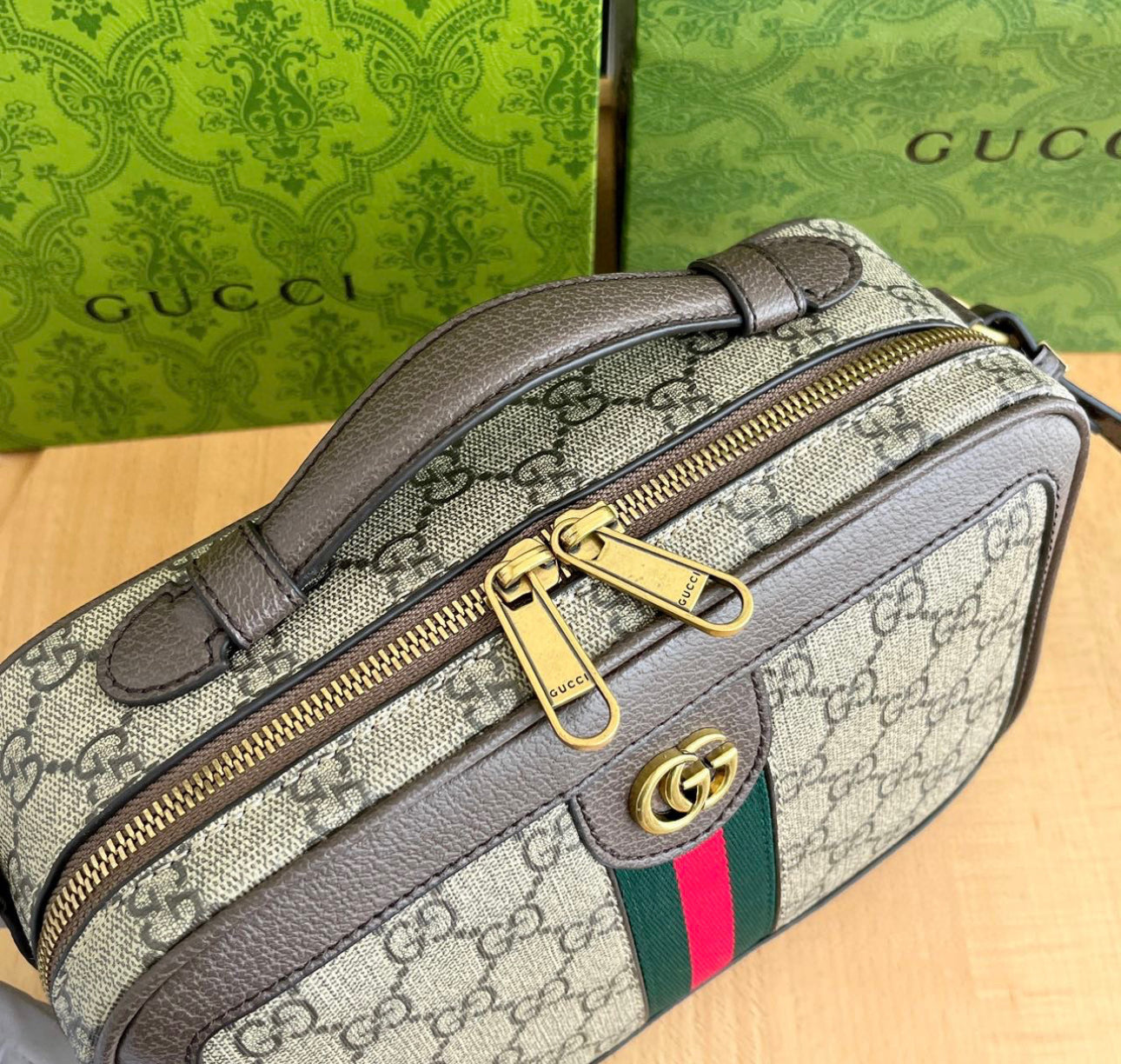 G-Cherry Line Square Crossbody