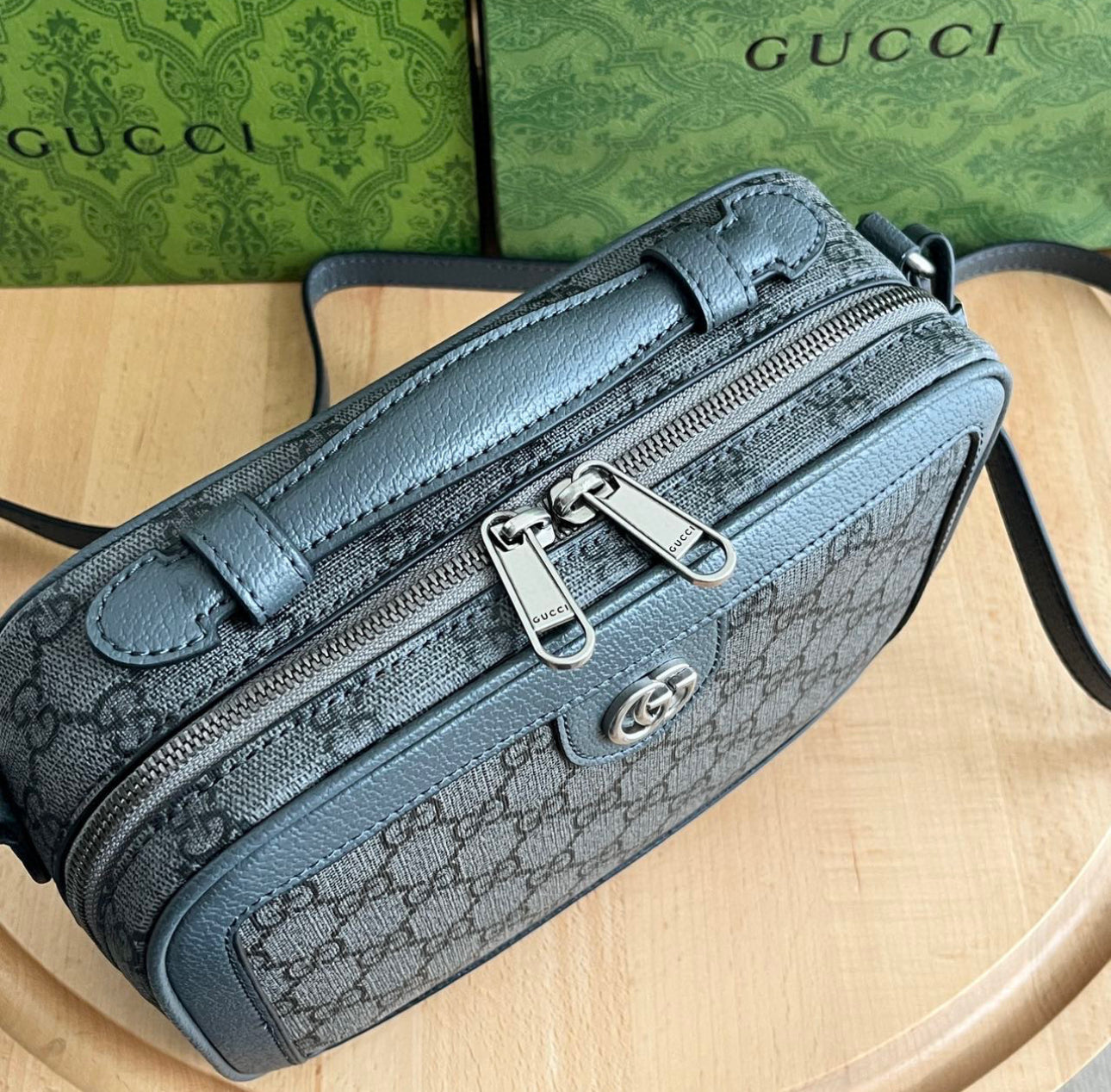 G-Cherry Line Square Crossbody