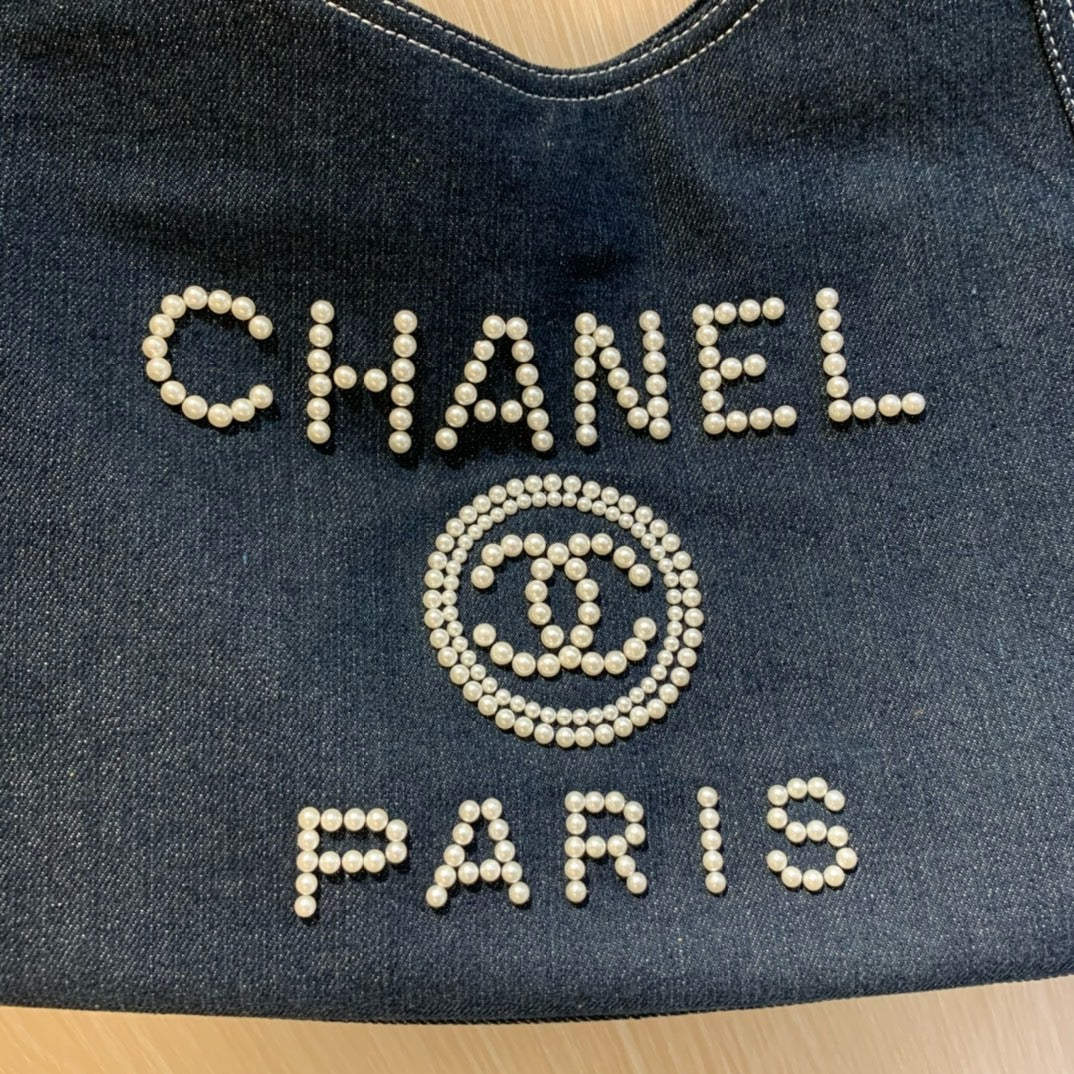 CE-Denim armpit tote bag