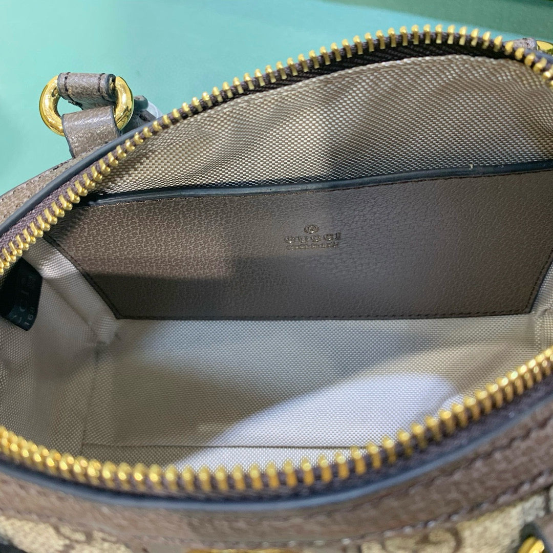 G-OPHIDIA GG MINI TOP HANDLE BAG