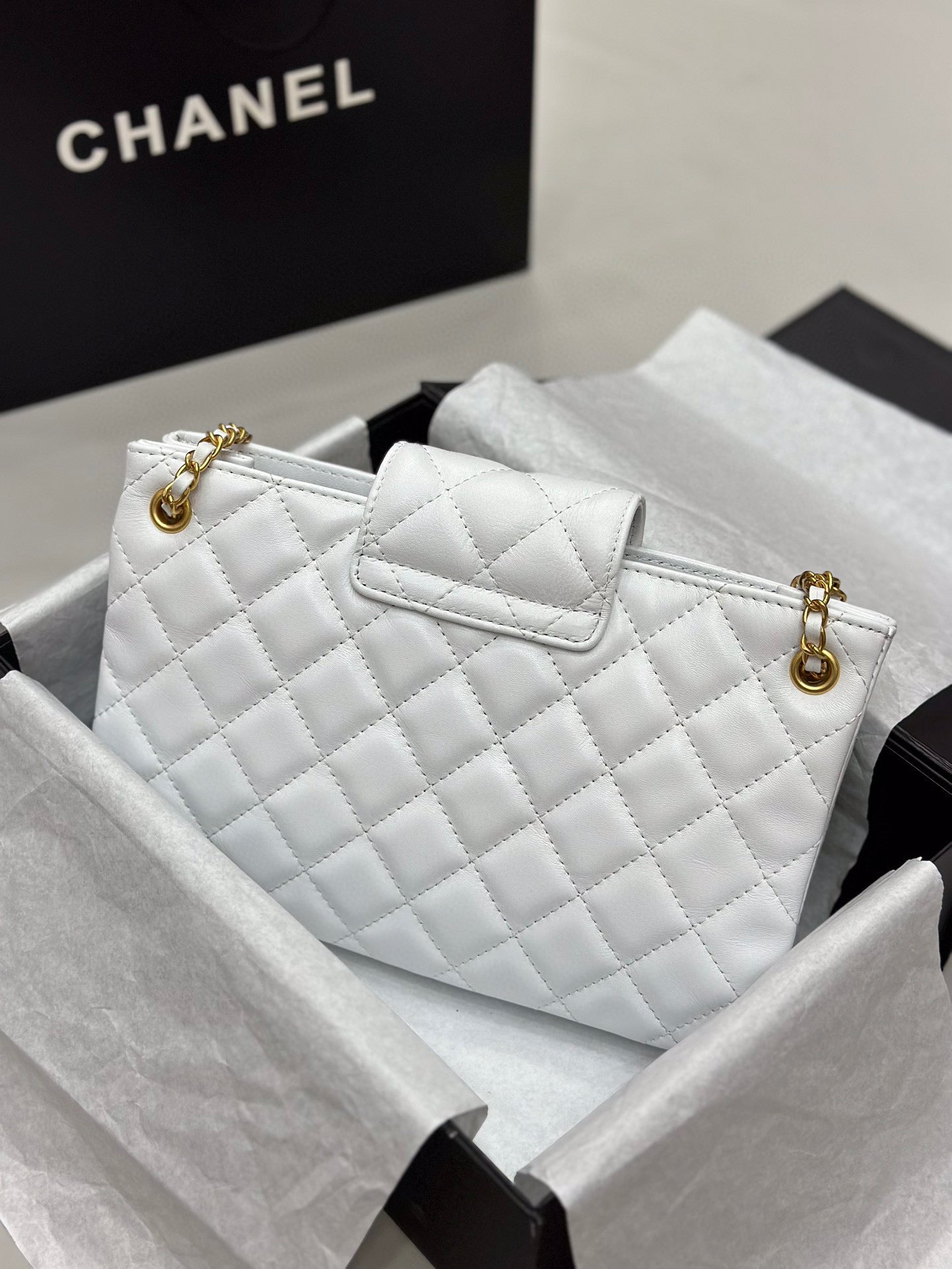 CE-Double C retro tote armpit bag