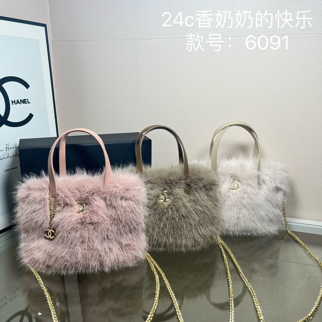 CE-Fur bag bling bling