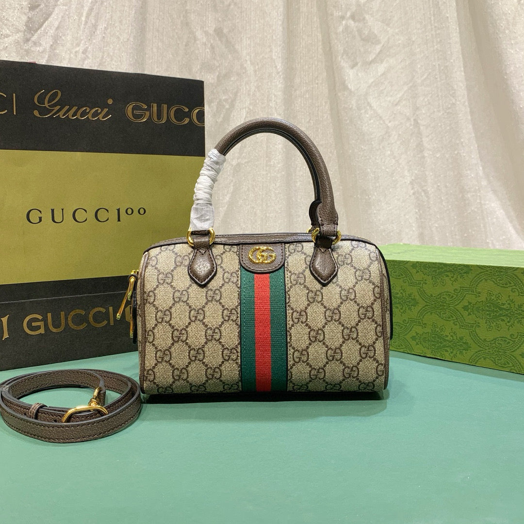 G-OPHIDIA GG MINI TOP HANDLE BAG