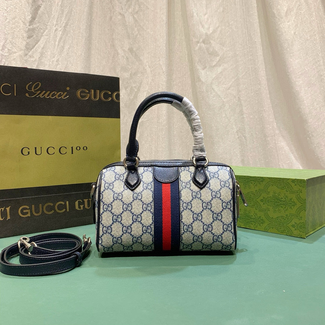 G-OPHIDIA GG MINI TOP HANDLE BAG