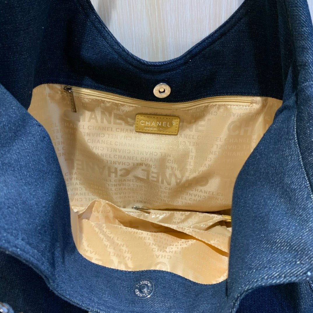 CE-Denim armpit tote bag