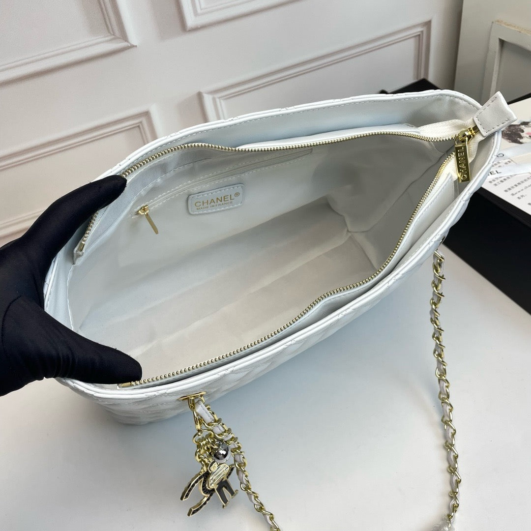 CE-Pendant zipper shopping bag