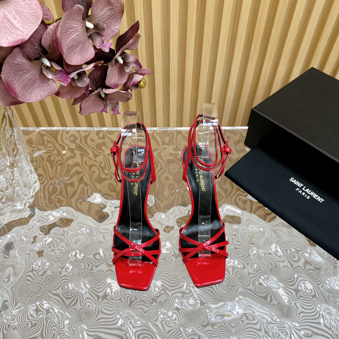 Y-Chain high-heeled sandals