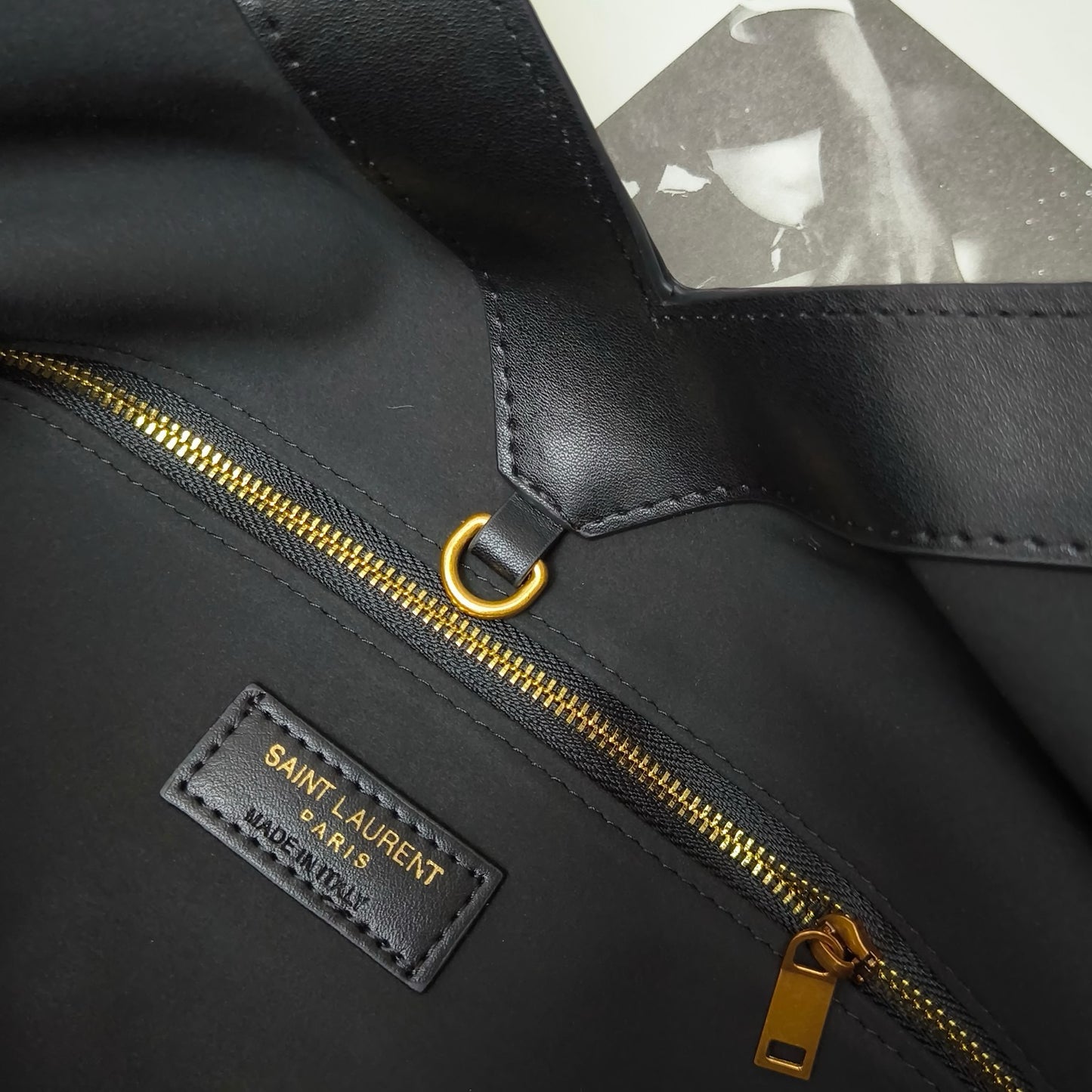Y-New fine grain leather tote bag!
