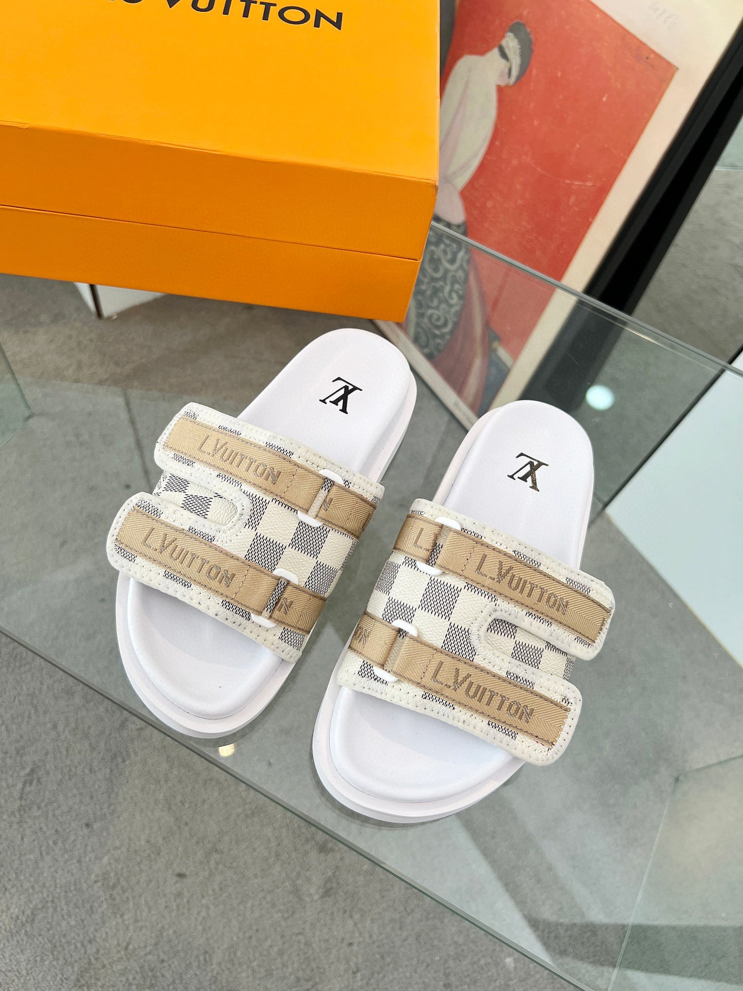 L-Lujia high-end men's summer slippers