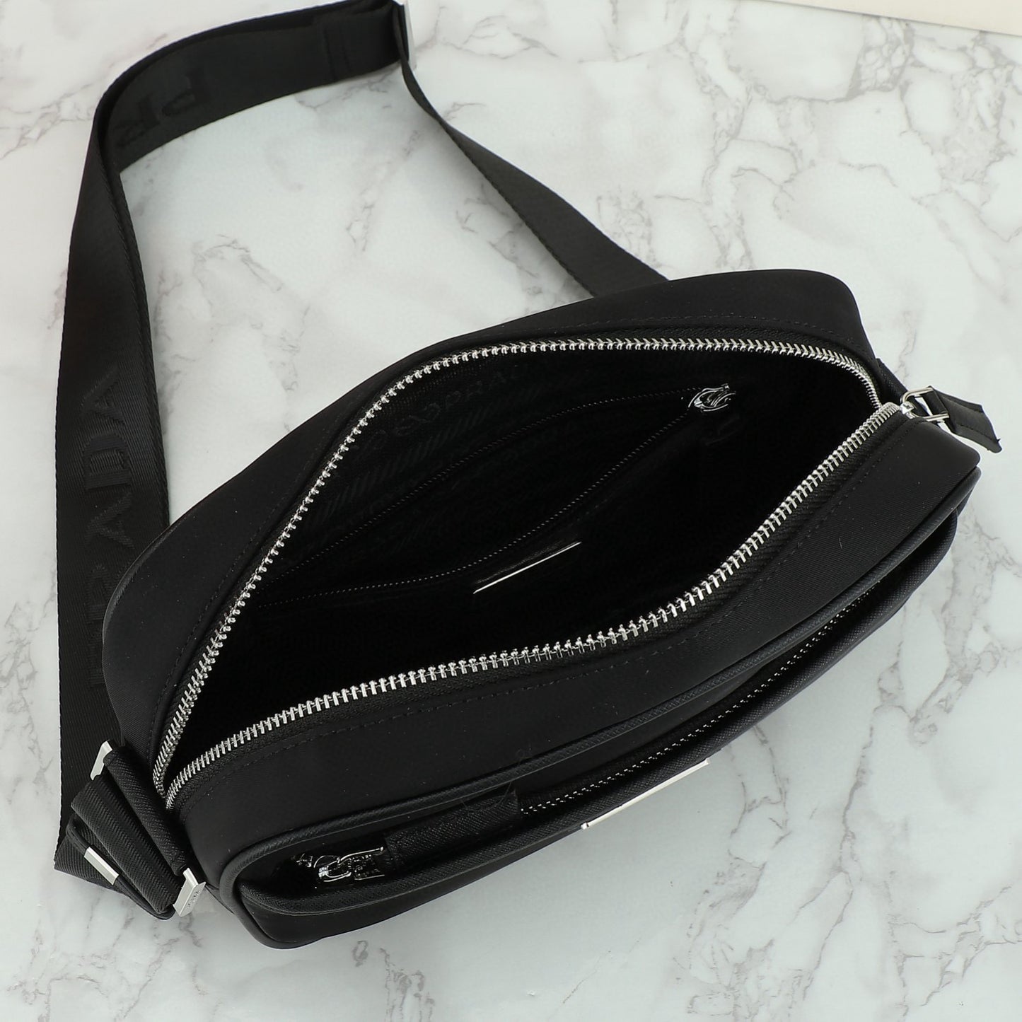 P-rectangular shoulder bag