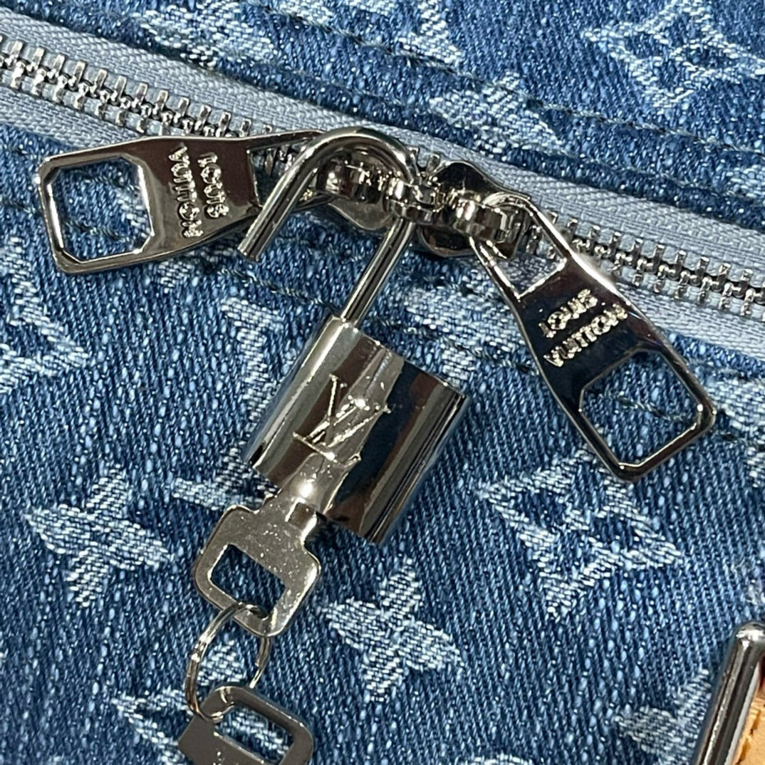 L-Keepall Bandoulière Monogram Denim