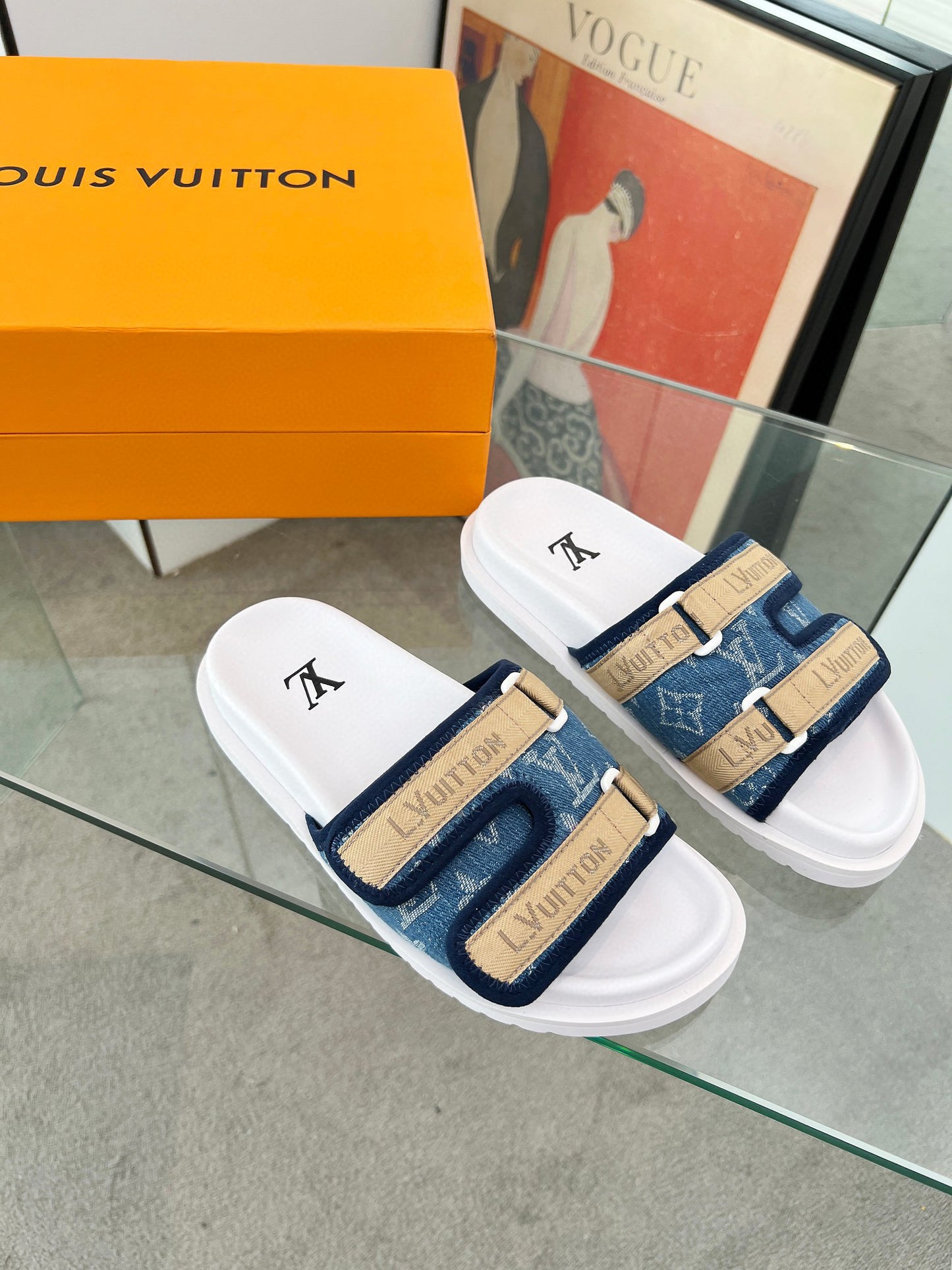 L-Lujia high-end men's summer slippers