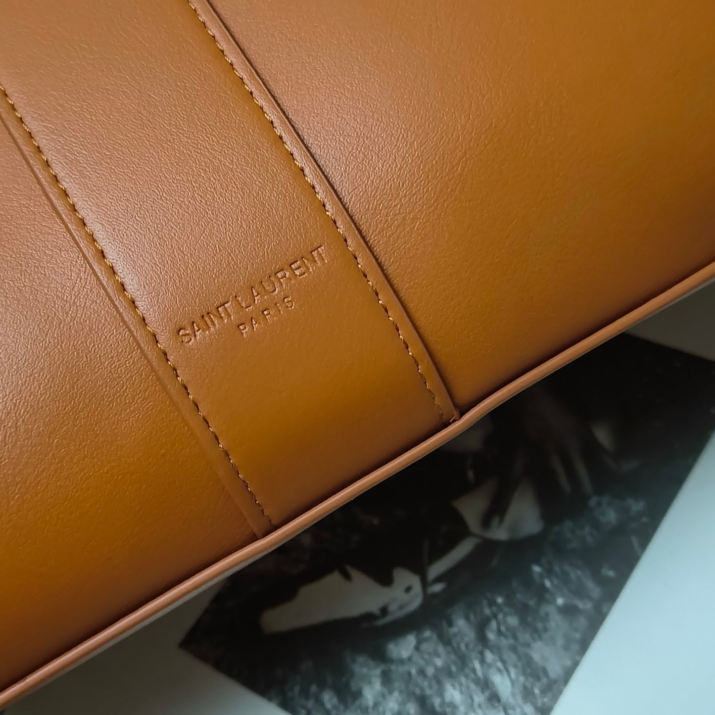 Y-New fine grain leather tote bag!