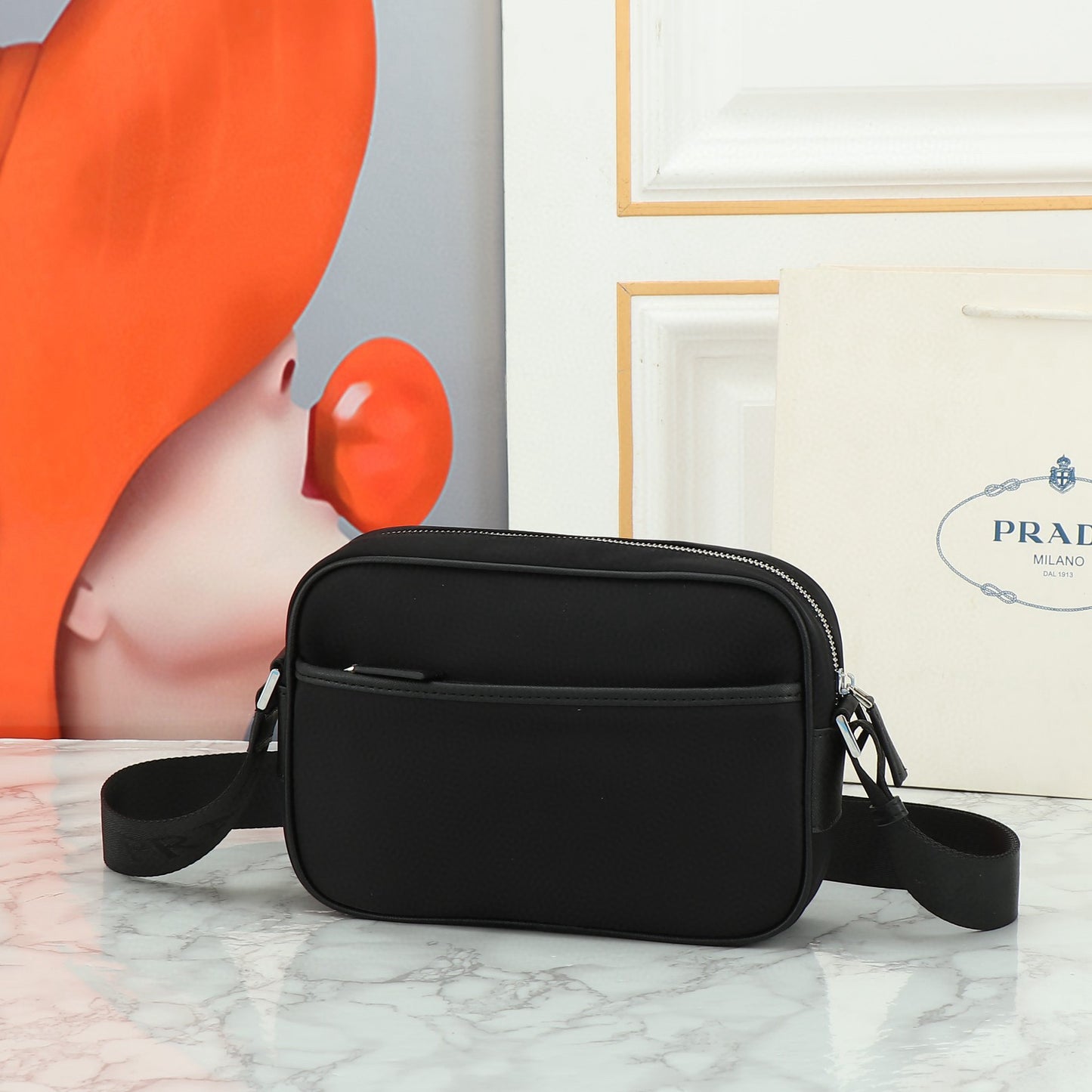 P-rectangular shoulder bag