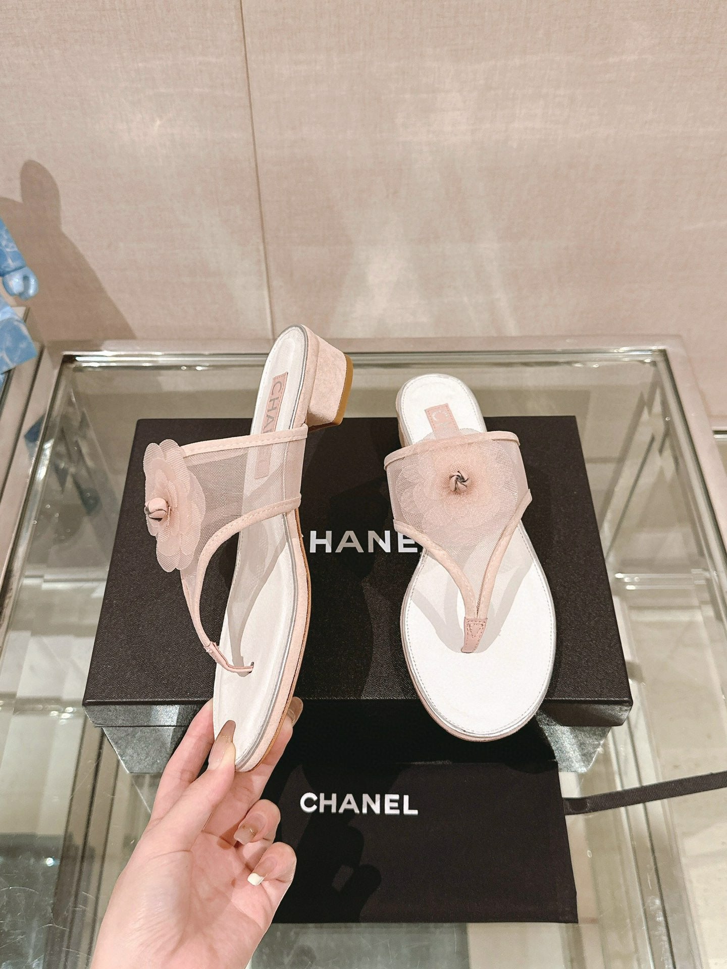 CE-Camellia Herringbone Sandals