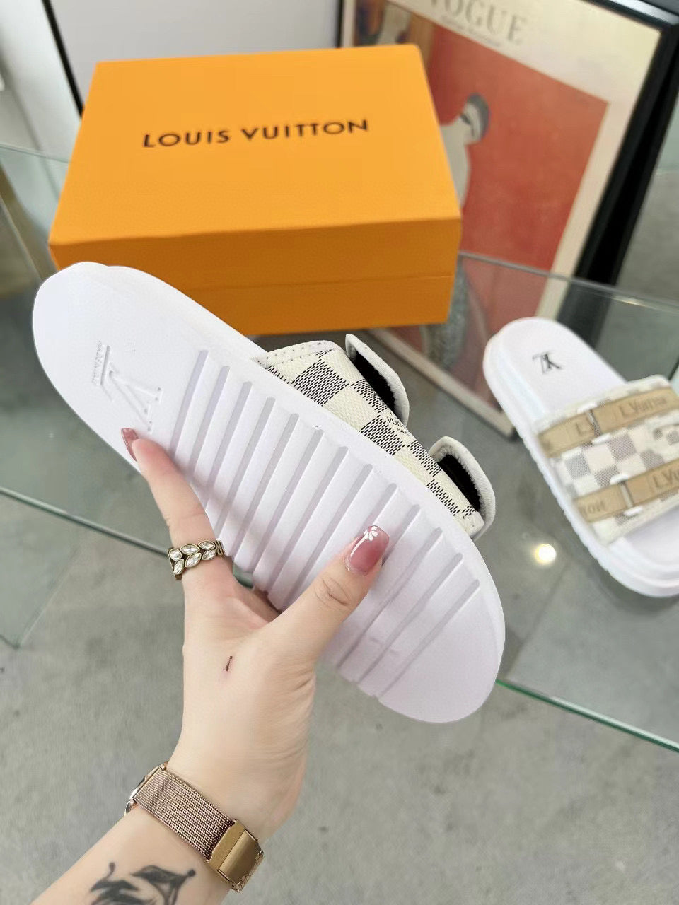 L-Lujia high-end men's summer slippers