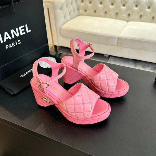 CE-Platform wedge sandals