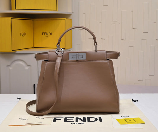 F-Mini clamshell chain handbag