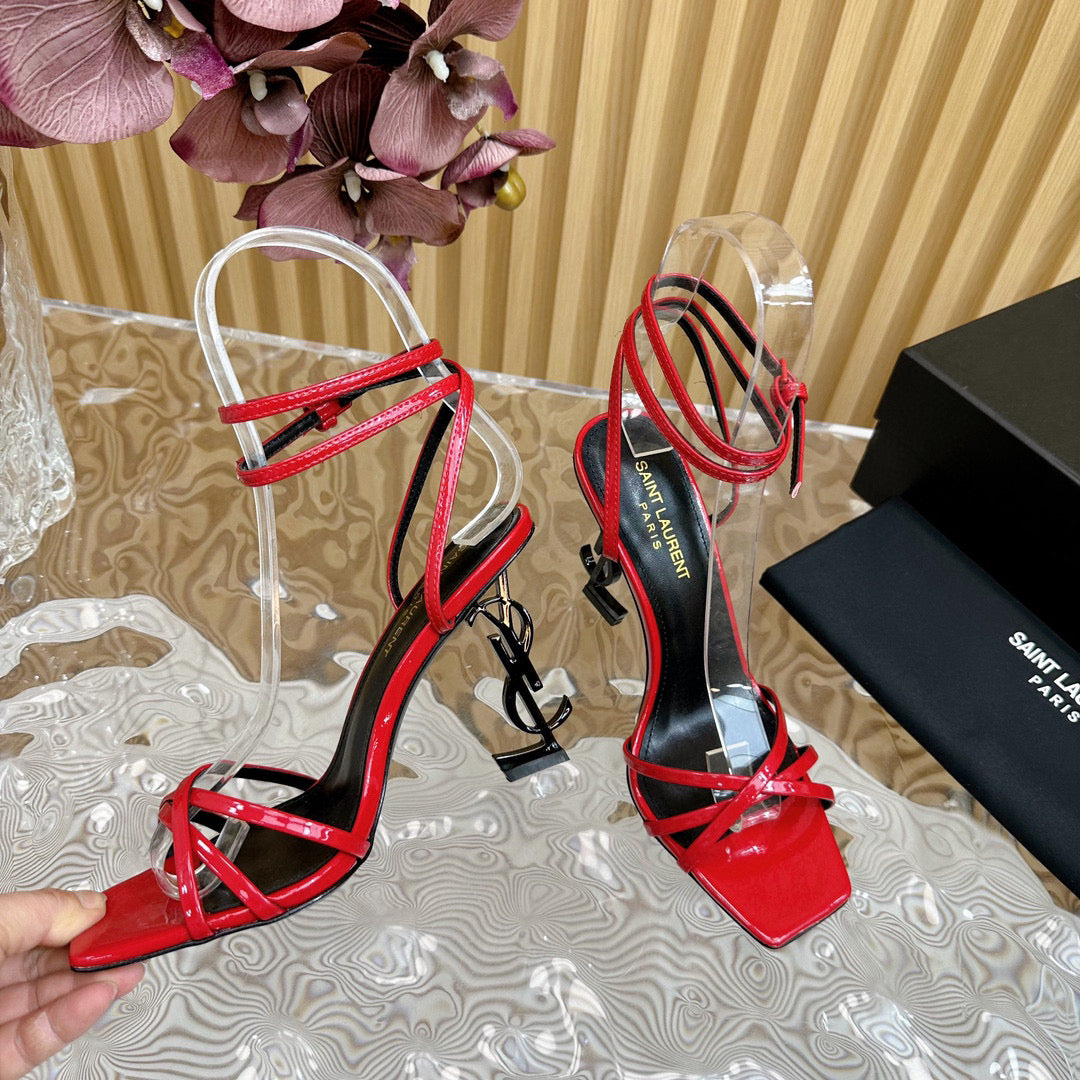 Y-Chain high-heeled sandals