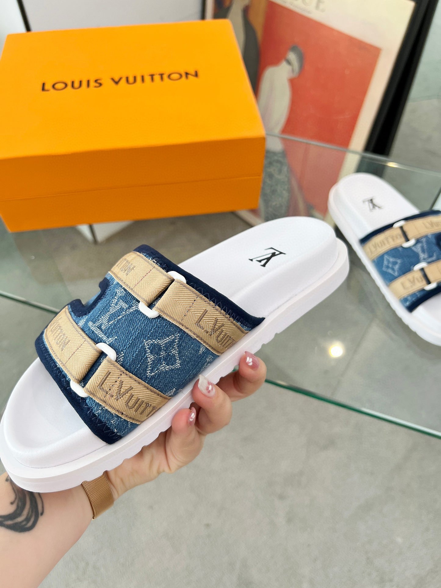 L-Lujia high-end men's summer slippers