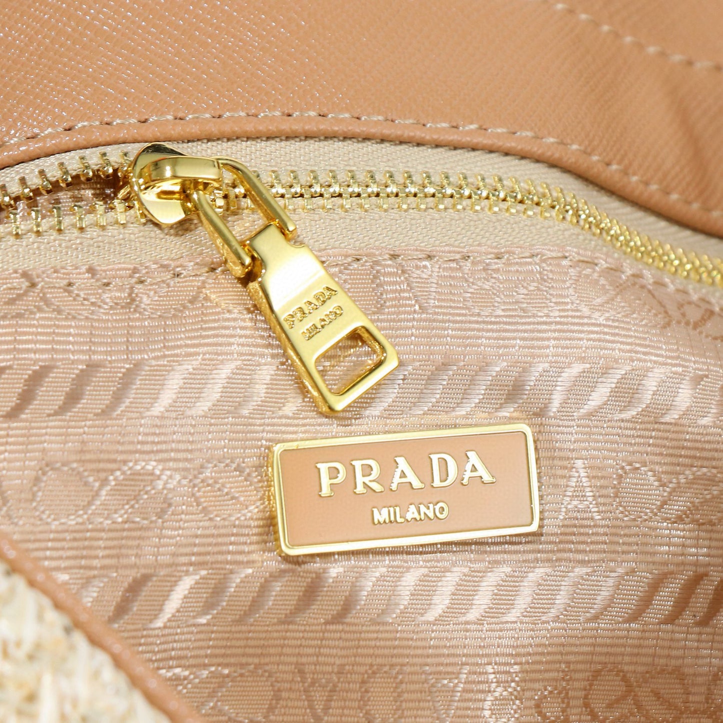 P-Raffia Straw Camera Bag