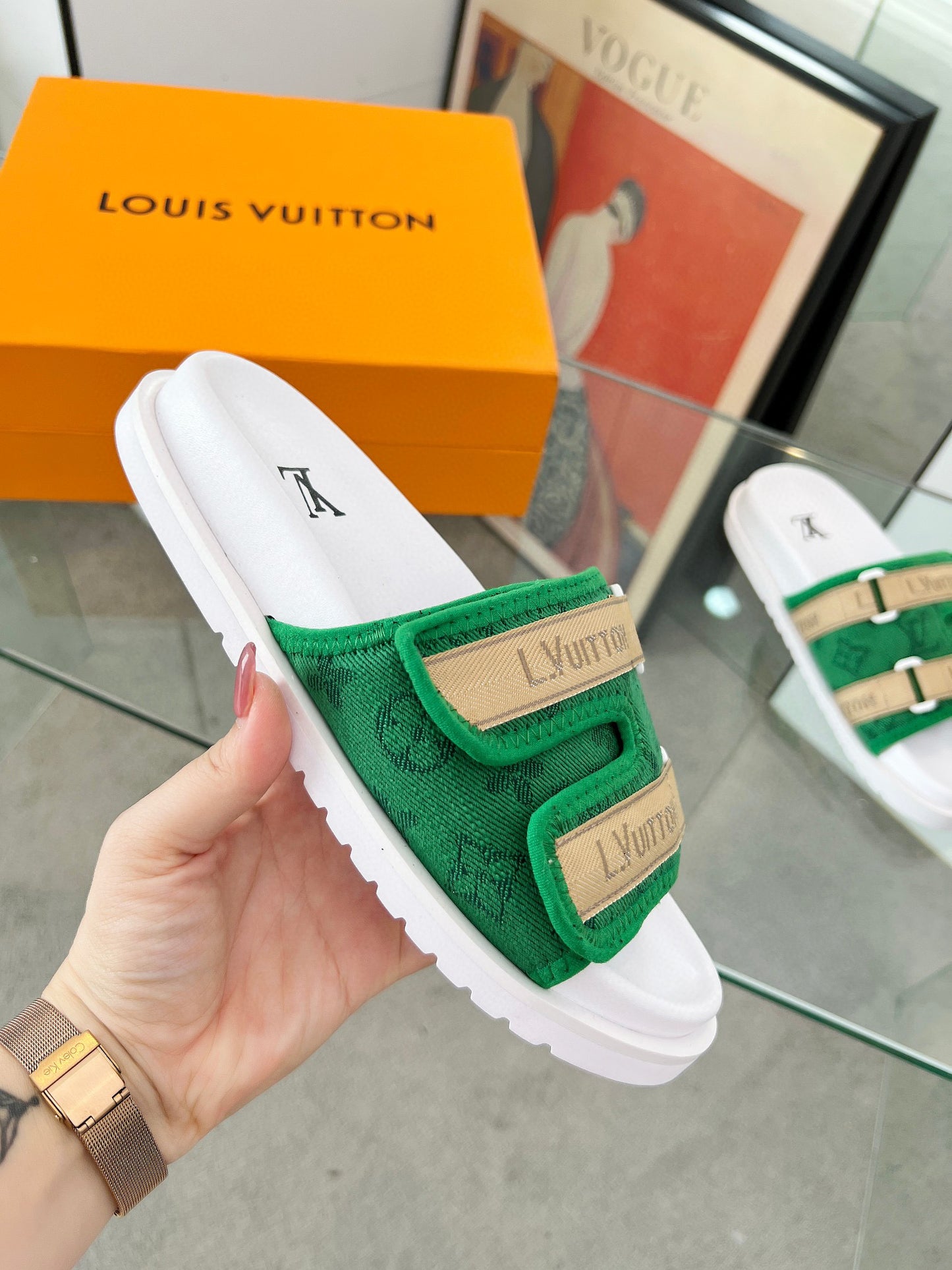 L-Lujia high-end men's summer slippers