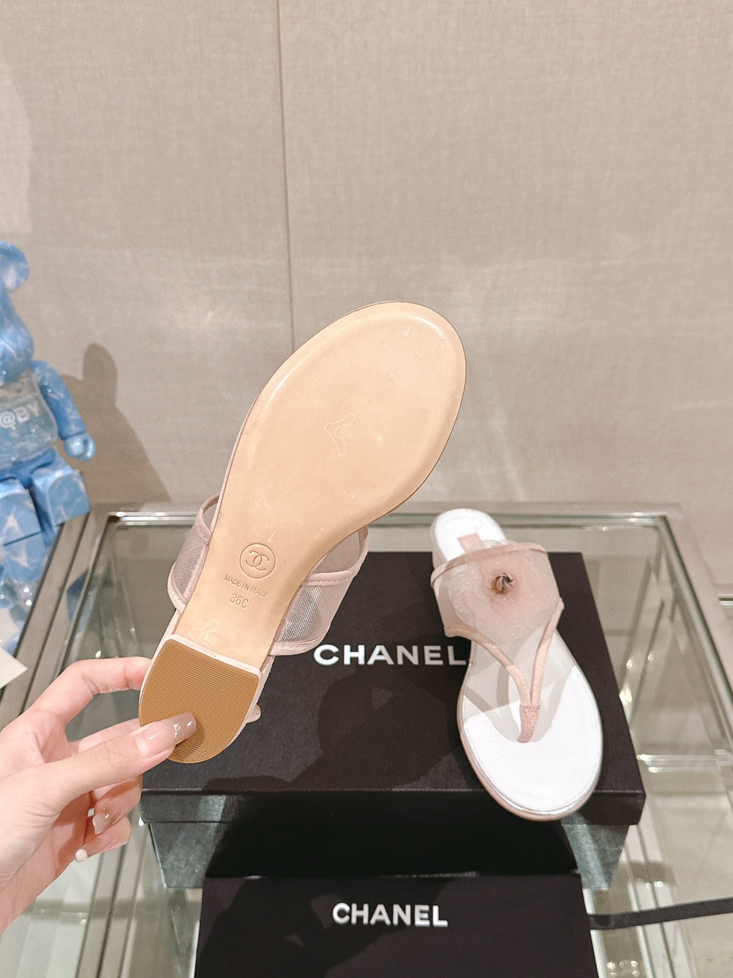 CE-Camellia Herringbone Sandals